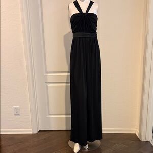 BCBGeneration Black Halter Maxi Dress
